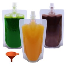 20Pack Clear Drink Pouches