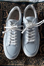 Ladies UK Size 7  Fashion Comfort Trainer Shoes White And Blue by S Oliver 