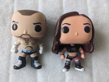 Funko Pop! CM Punk #02 & AJ Lee #12 WWE No Boxes