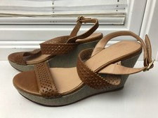 Jigsaw Shoes  Brown Open Toe