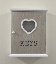 Key Storage cabinet￼/cupboard/Box/Holder￼ ￼ Wall mount/door/wooden￼/6 Hook￼s