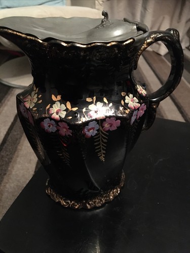 Vintage jackfield jug with - vintage,