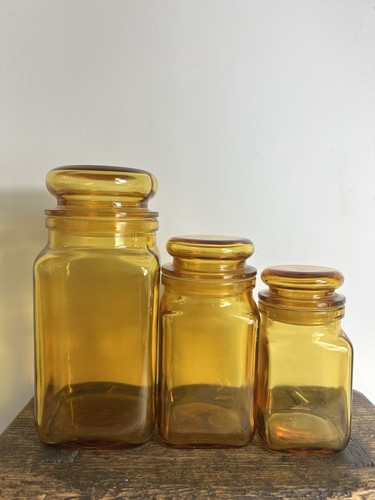 Vintage amber glass - 3,
