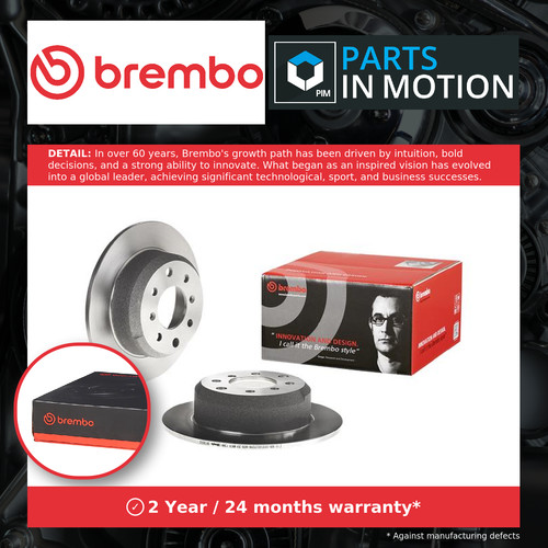 Brake discs pair solid fits - discs,
