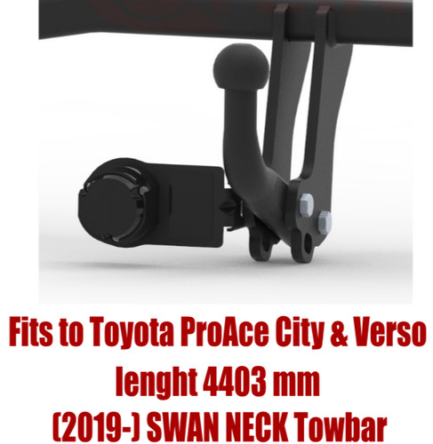 Swan neck tow bar for - tow,