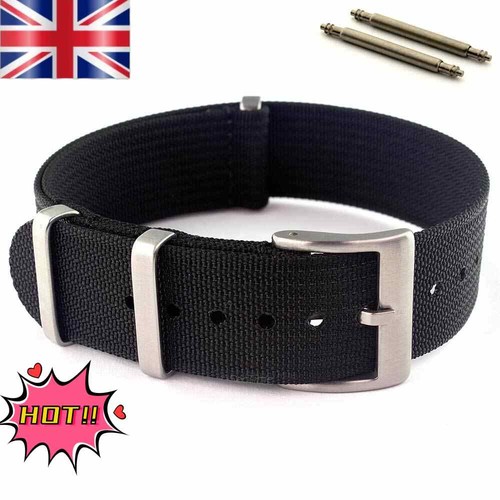 Black watch strap - black,
