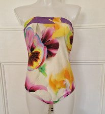 Maryan Mehlhorn bandeau pansy one piece Size 14 C