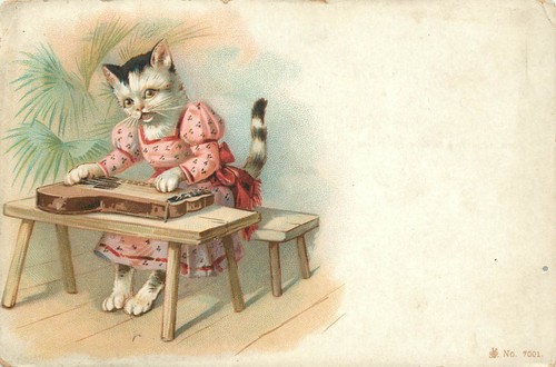 Postcard anthropomorphic - postcard,