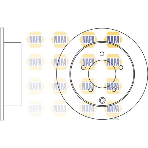 Brake discs solid for - 2x,