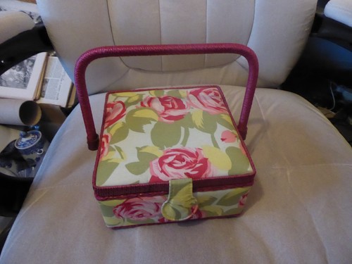 Pink rose sewing - , with