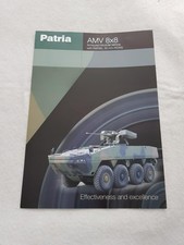 PATRIA AMV 8X8 Military Vehicles Sales Leaflet c1999