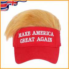 Trump Hat with Hair Donald Trump Make America Great Again Wig Hat for Men