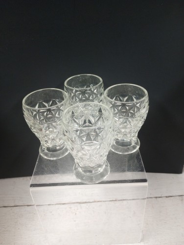 Vintage pressed glass shot - pressed,