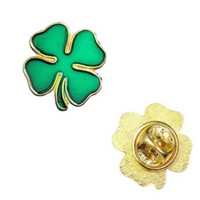 20 Pcs Shamrock Pin Badge