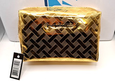 MAC Gold Makeup Cosmetics Bag