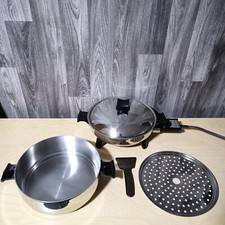 Rena-Ware Vintage Electric Skillet Multi Cooker Steamer Grill 26 cm - Working