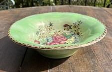 Maling 1950’s Rosalind, Victoria Green Large Hand Shaped 23cm Bowl. Roses