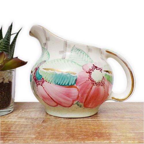 Art deco jug pottery grays - pottery,