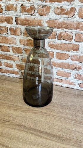 Smoked bottle vase - bottle, flower