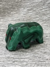 Malachite polished animal - Hippo ? 