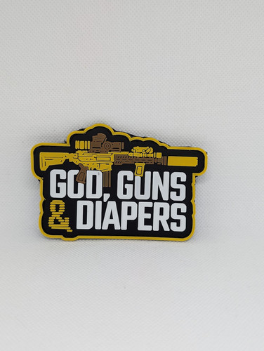 God guns diapers hook - god,