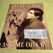 Bryan Ferry As Time Goes By Concert Program And Ticket Stub - Aug 2000