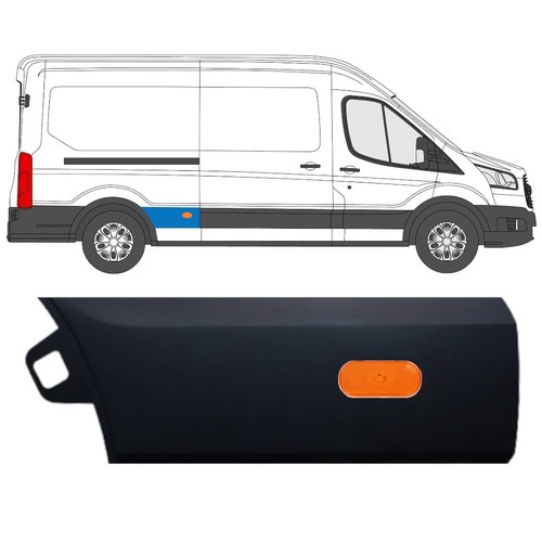 Rear wing side trim for - , ford