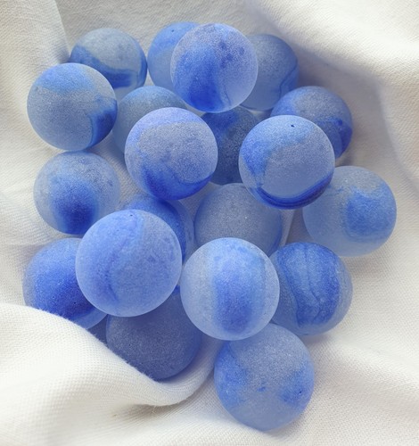 Blue frosted rainbow glass - 12,