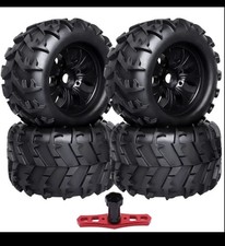 4PCS RC Car Off Road 1/8 Monster Truck Tyres Tires 17mm HEX Wheels 150mm