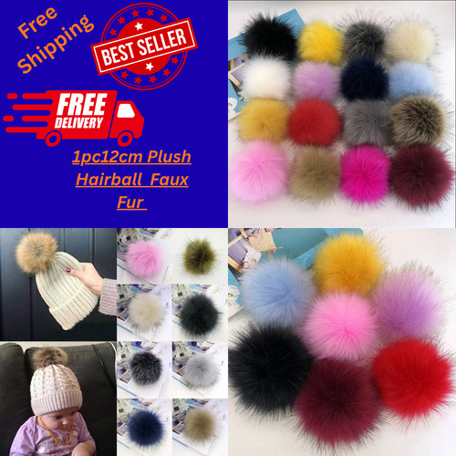 12cm plush hairball faux - 12cm,