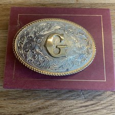 Letter G Ornate Two Tone