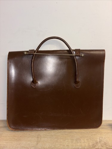 Vintage brown leather tartar - vintage,