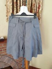 LADIES HEAVY COTTON GREY CARGO  POCKET BELT SKIRT - PER UNA M&S - SIZE 18 REG 