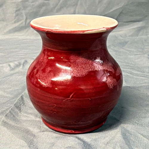 Ewenny pottery red art - red,