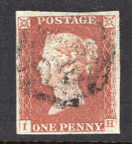 1841 penny red brown imperf - red,