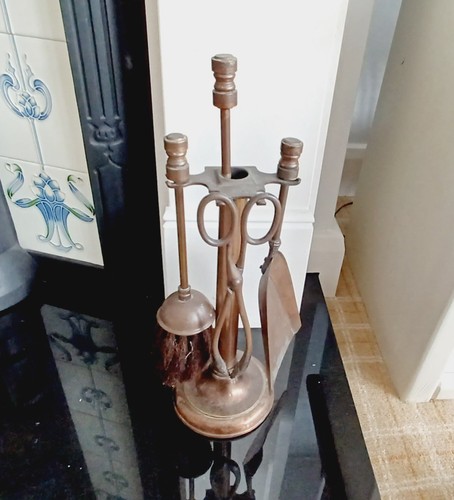 Vintage copper fireplace - copper,