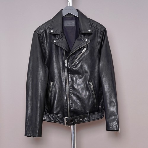 All saints leather - jacket, mens