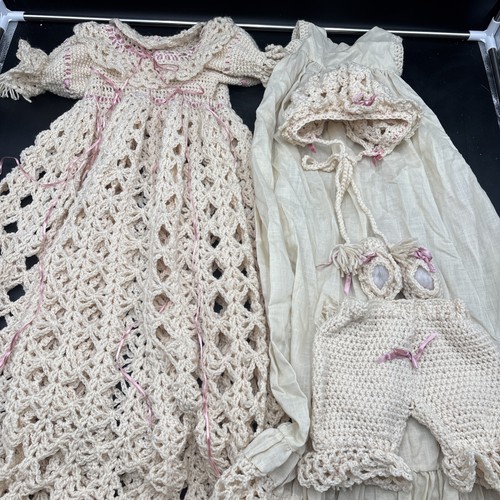 Vtg christening handmade off - handmade,