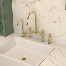 Unlacquered brass kitchen - unlacquered,