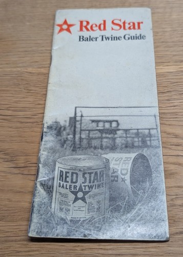 Vintage red star baler - red, twine