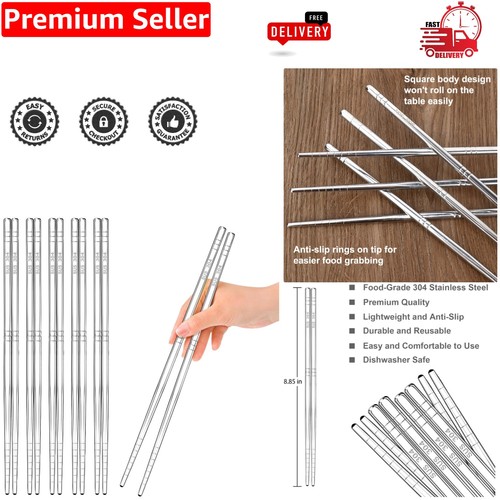 Pairs metal chopsticks - pairs,