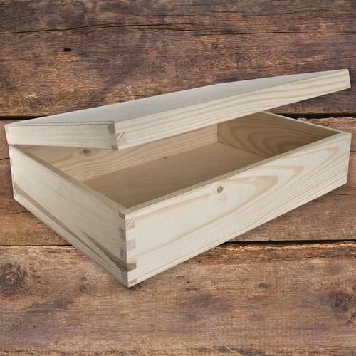Rectangular wooden box - rectangular,