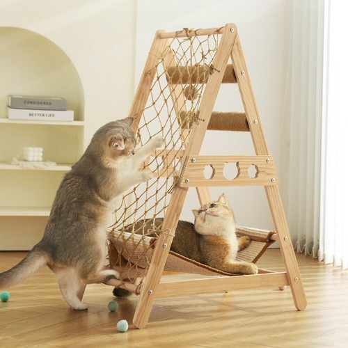 Cat tree tower scratching - cat, post