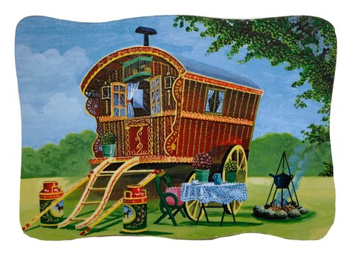 Romany gypsy caravan horse - &,