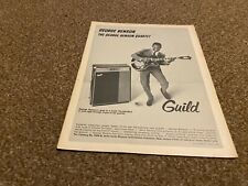 JBF36 ADVERT 11X8 GUILD GUITAR & THUNDERBIRD AMP - GEORGE BENSON