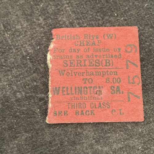 Half railway ticket - ,