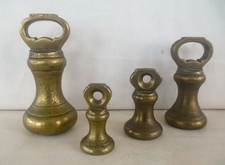 Nice Set of 4 Vintage Brass