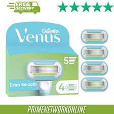 Gillette Venus Extra Smooth Razor Blades – 4 Refills 100% ORIGINAL ⭐⭐⭐⭐⭐