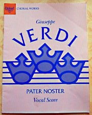 Pater Noster Giuseppe Verdi Choral Score Mixed Choir Oxford University Press