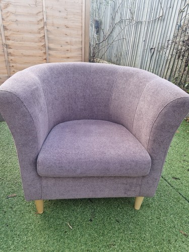Beige tub chair - tub,